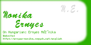 monika ernyes business card